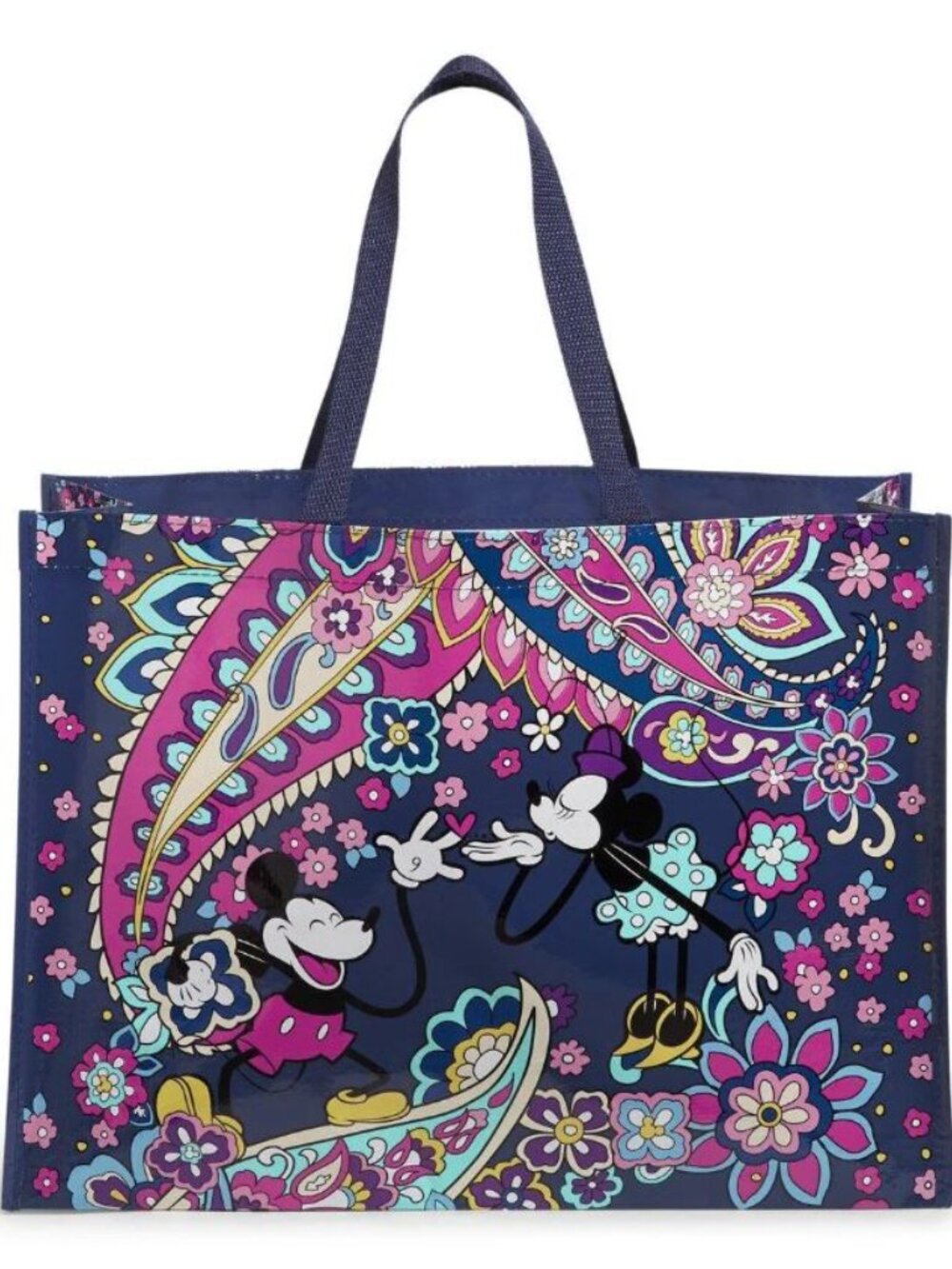 Vera Bradley NWT Disney Limited Edition Sensational Six Paisley Market Tote Bag